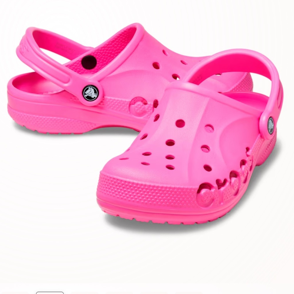 CROCS New Baya Clog Electric Pink Contoured Comfort Lightweight Unisex Sandal 13